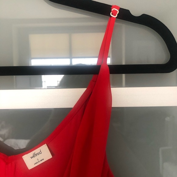 ⭐️ Aritzia Wilfred Beaune Dress Short, red, size S - Picture 6 of 10